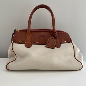 Dooney and Bourke white leather bag